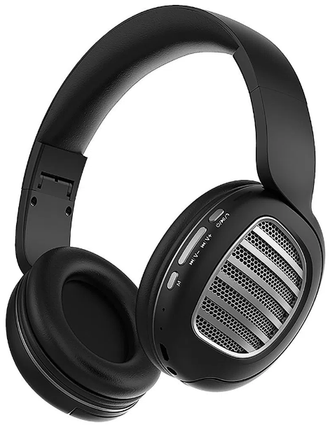 Headset Letron Bluetooth Dobrável com Microfone Integrado Preto Miccell VQ-BO9
