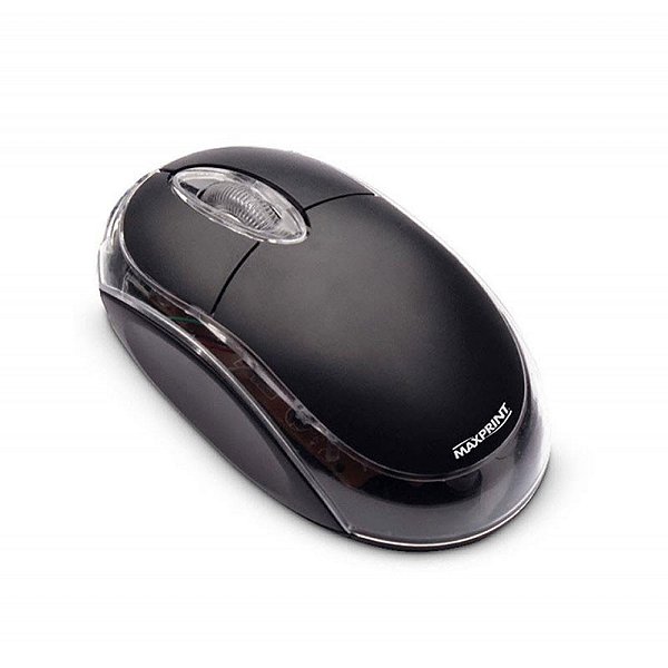 Mouse PS/2 Óptico Preto com Scroll Maxprint 60614-2