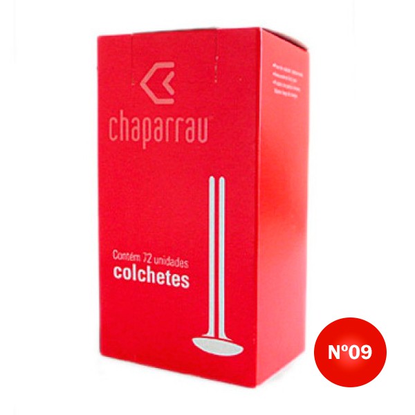 Colchete Galvanizado Chaparrau Nº09 CX C/72 UN
