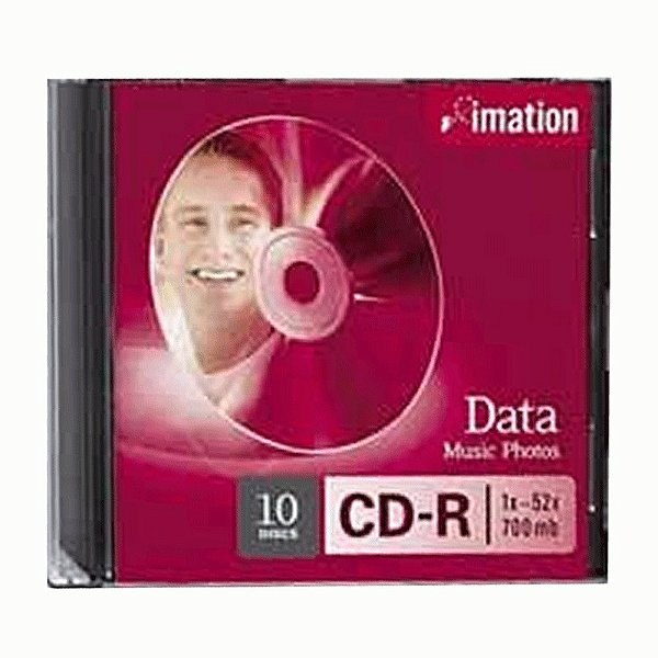 CD-R 80 Minutos Gravável Slim Imation
