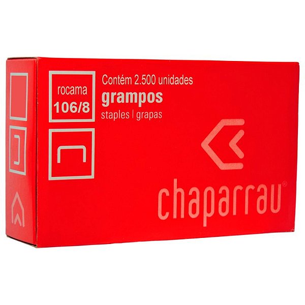 Grampo Galvanizado 106/8 Rocama Chaparrau CX C/2500 UN