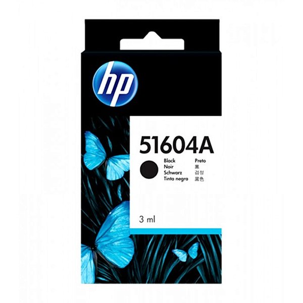 Cartucho Hp para Impressora de Cheque 51604-A Preto 3ml