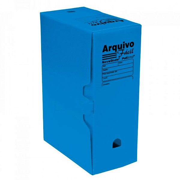 Arquivo Morto Fácil Polionda Ofício Polibrás Azul