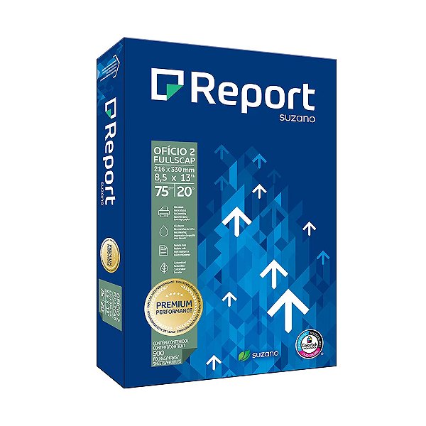 Papel Sulfite Oficio 2 75G Report Premium PCT C/500FLS