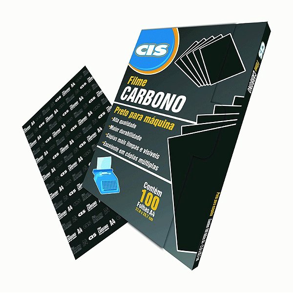 Carbono Preto Filme A4 CIS PCT C/100 Folhas