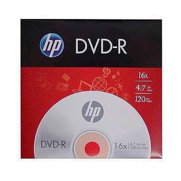 DVD-R Gravável 4.7GB Envelope HP