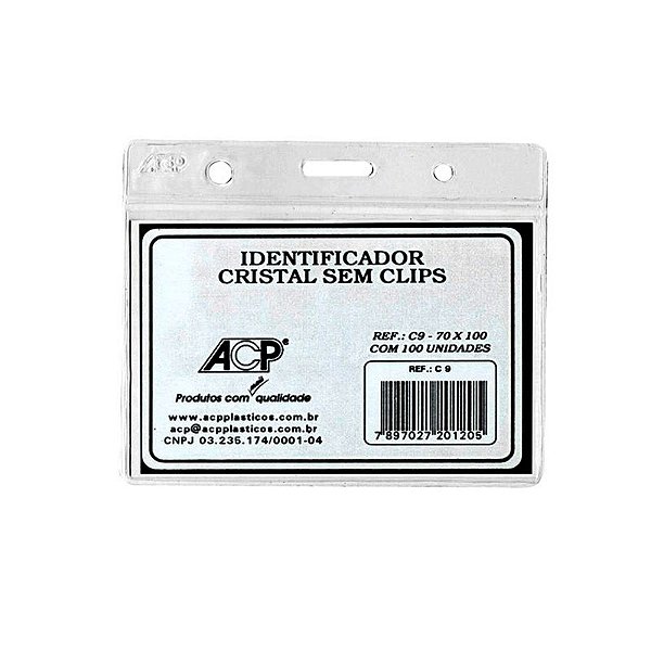 Crachá 7x10 sem Prendedor PCT C/100 UN