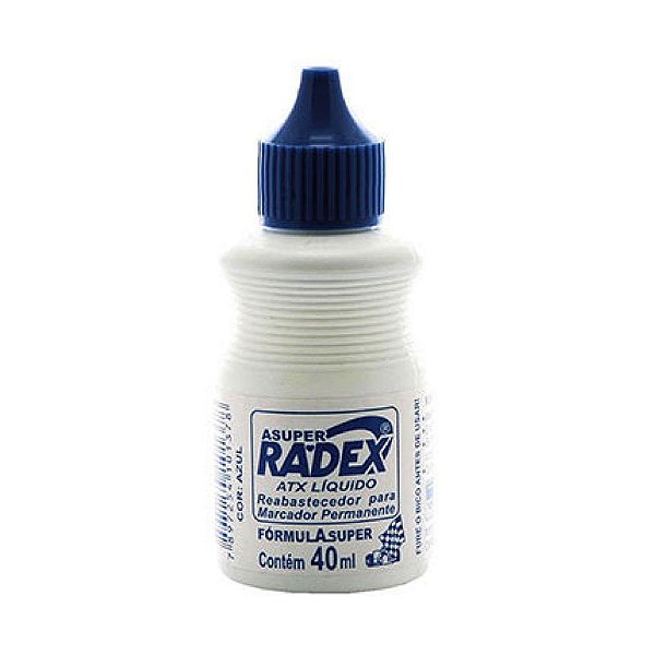 Reabastecedor para Pincel Permanente Radex Azul - 40ml