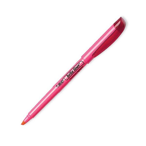 Pincel Marca Texto BIC Brite Liner Rosa