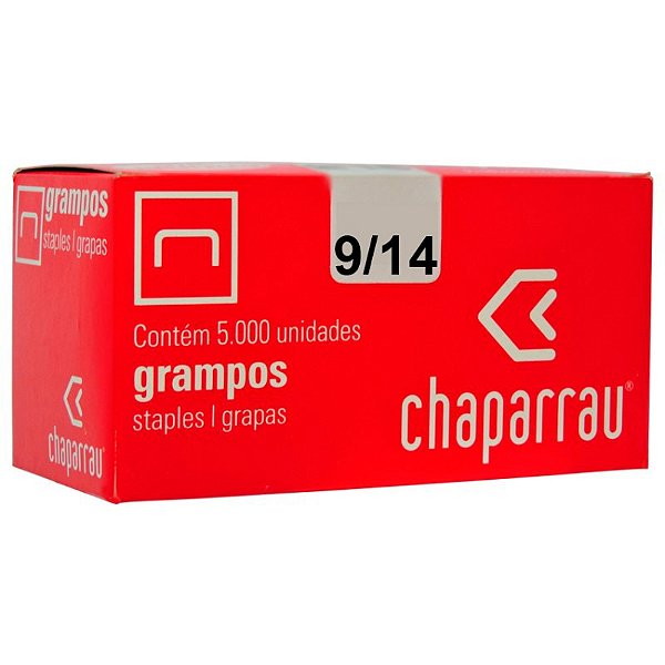 Grampo Galvanizado 9/14 Rapid Chaparrau CX C/5000 UN