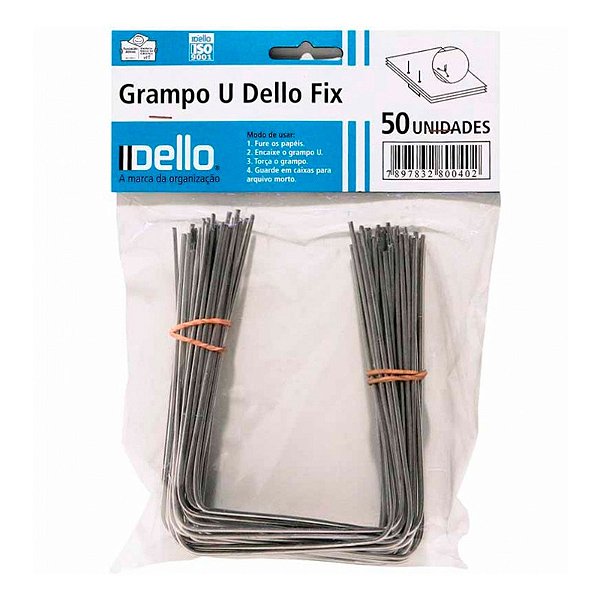 Grampo U Dello Fix 0302 CX C/50 UN