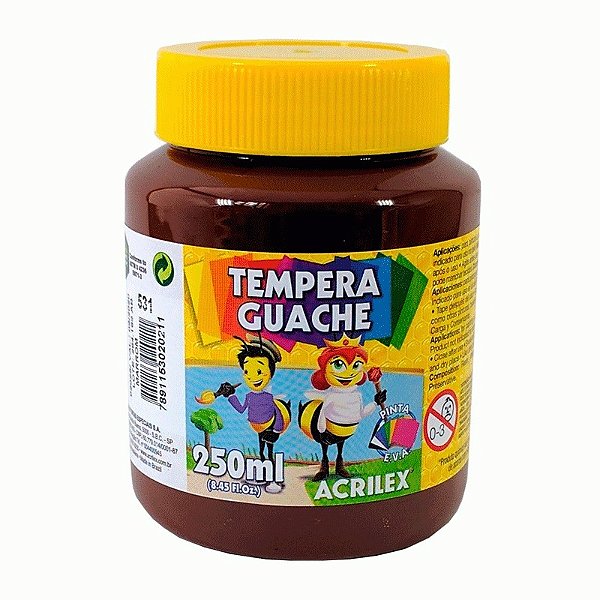 Tinta Guache 250ML Marrom Acrilex