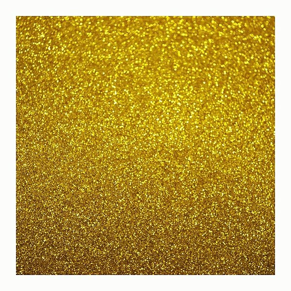Placa de E.V.A Glitter Dourado
