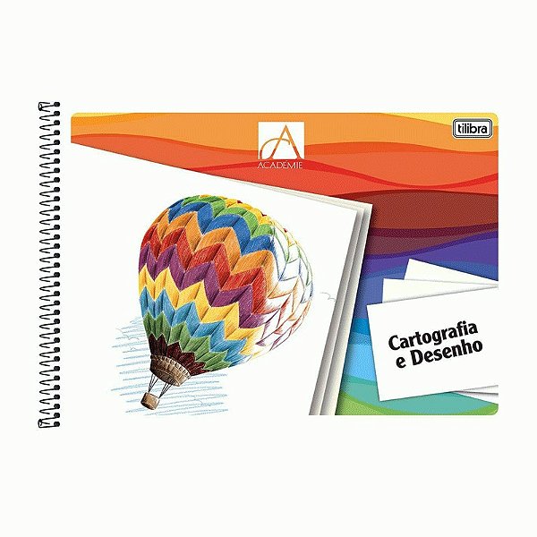 Caderno Cartografia Capa Flexível com Margem Milimetrado 48Fls Académie Tilibra