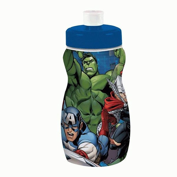 Garrafa Plástica Squeeze Avengers - 300ml