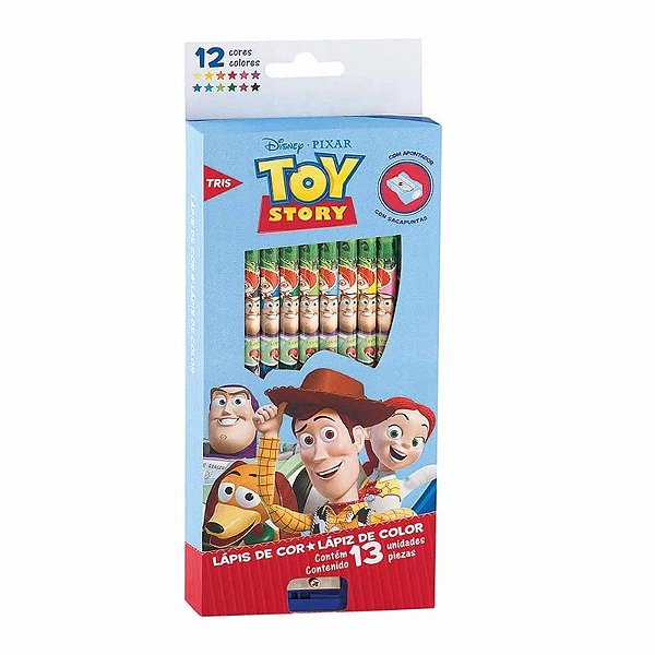Lápis de Cor 12 cores Toy Story Tris