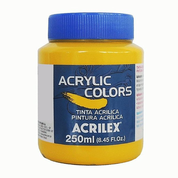 Tinta Acrílica 250 ML Amarela Acrilex
