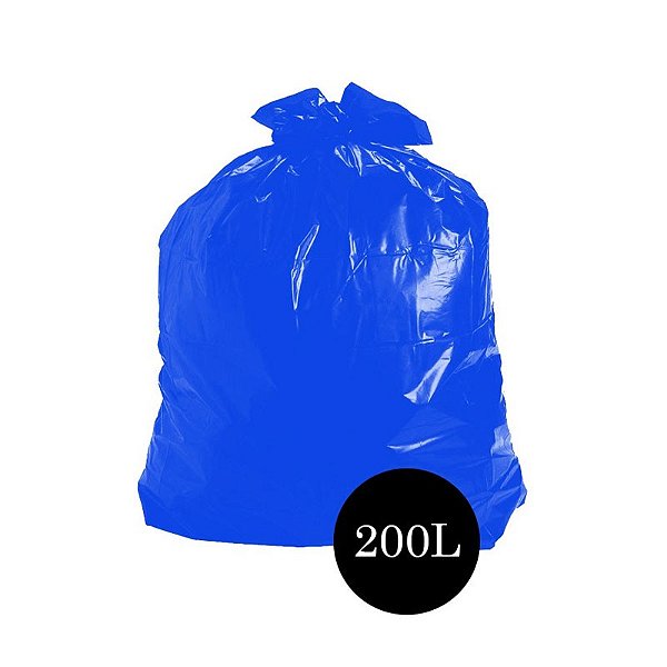 Saco de Lixo Comum Azul 200LTS PCT C/100 UN