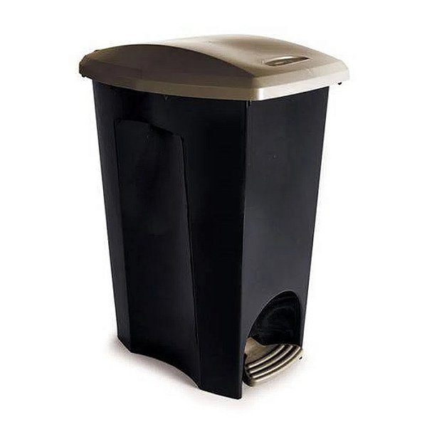 Lixeira Plástica 33L C/Pedal Ecoblack Plasutil