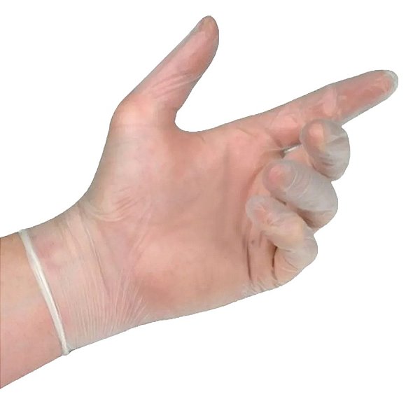 Luva Vinil P (sem Amido) CX C/100 UN