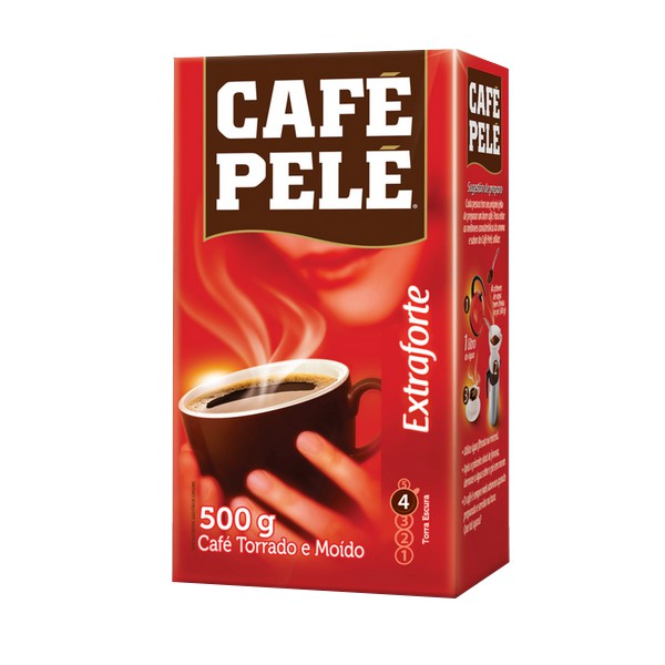 Cafe em Pó 500g à Vácuo Pelé Extra Forte