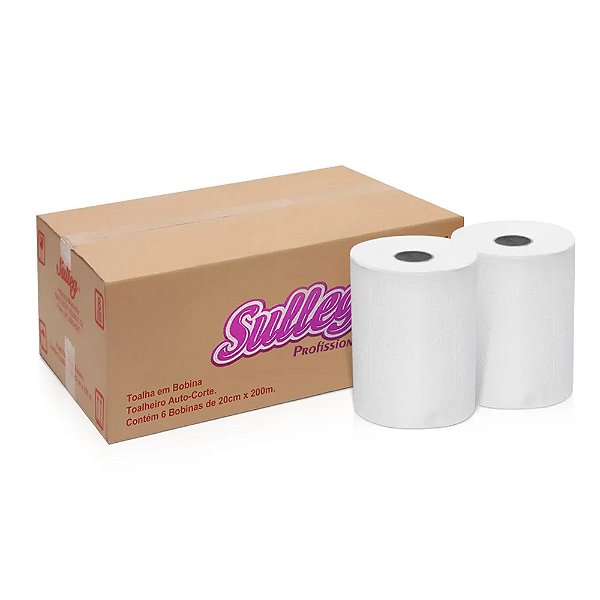 Papel Toalha 6 Rolos 200m Auto Corte 6401 Sulleg
