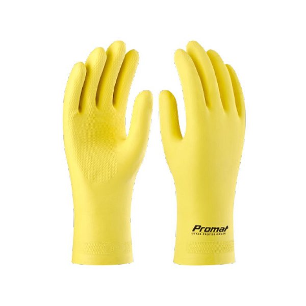 Luva de Latex Protemax Promat Amarela P