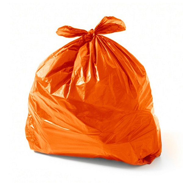 Saco de Lixo 40LTS Laranja Comum PCT C/100 UN