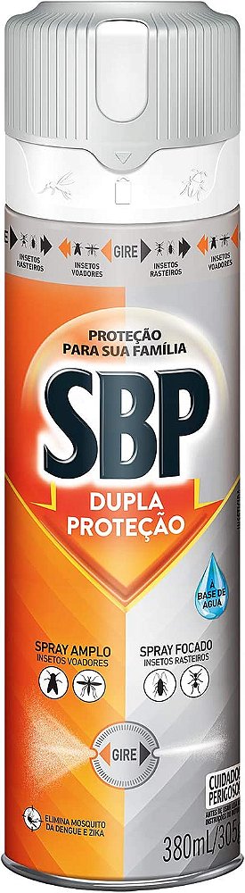 Inseticida SBP Multi Aerossol Dupla Proteção 380ml
