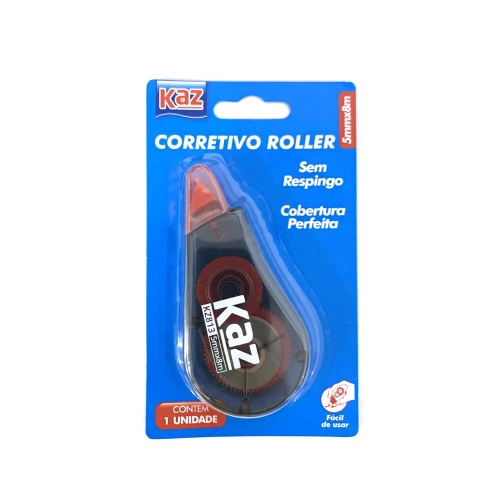 Corretivo Fita Roller Kaz 5mm x 8m KZ813