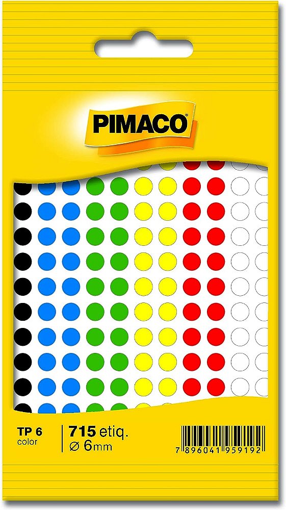 Etiqueta Pimaco TP 6 Color 715 PCS