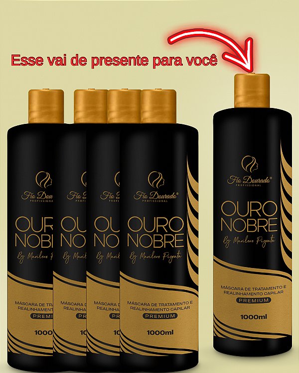4 REALINHAMENTO OURO NOBRE  PAUSA DE 10 A 20 MINUTOS 1L GANHE DE PRESENTE 1 REALINHAMENTO OURO NOBRE 1L