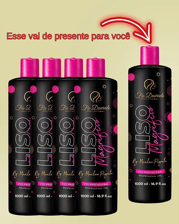 4 REALINHAMENTO LISO MAGNÍFICO PAUSA 10 A 20 MINUTOS PODENDO SE ESTENDER ATÉ 60 MINUTOS 1L GANHE DE PRESENTE 1 REALINHAMENTO LISO MAGNÍFICO 1L