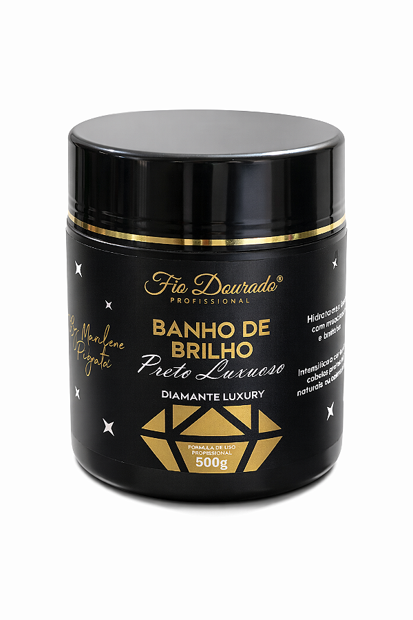 MÁSCARA TONALIZANTE BANHO DE BRILHO PRETO LUXUOSO 500Gr