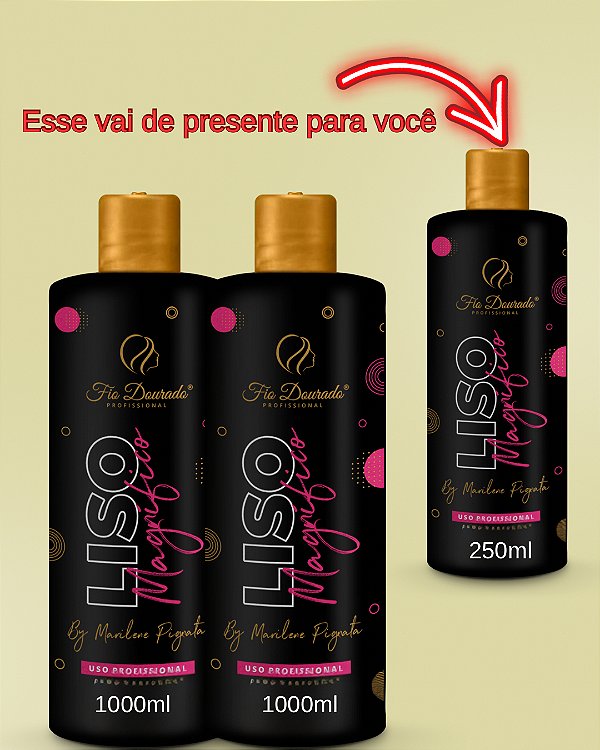 2 REALINHAMENTO LISO MAGNÍFICO PAUSA DE 10 A 20 MINUTOS 1L GANHE DE PRESENTE 1 REALINHAMENTO LISO MAGNÍFICO 250ML