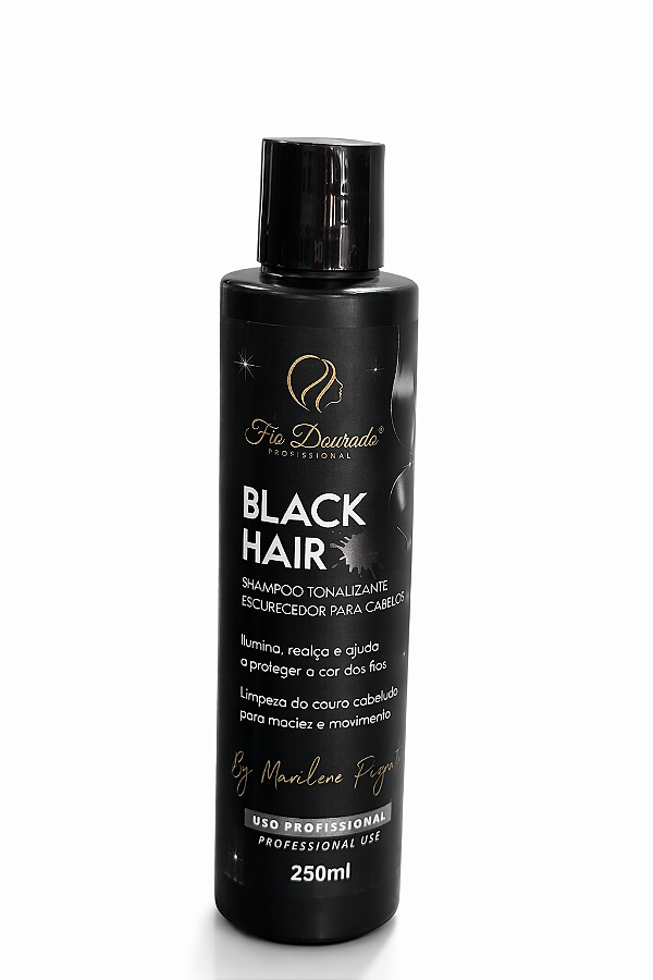 SHAMPOO TONALIZANTE BLACK HAIR ESCURECEDOR PARA CABELOS 250ml