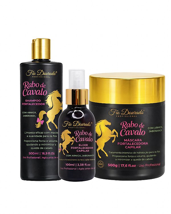 KIT NATURAL FORTALECEDOR RABO DE CAVALO.