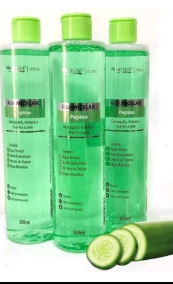 Água micelar pepino Max Love