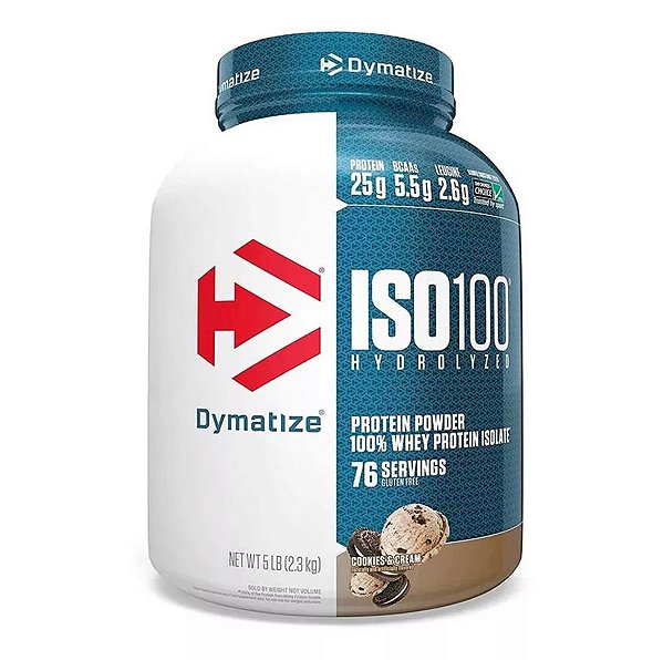 ISO100 2.3kg ( 5lb ) Hidrolisado Whey Protein - Dymatize
