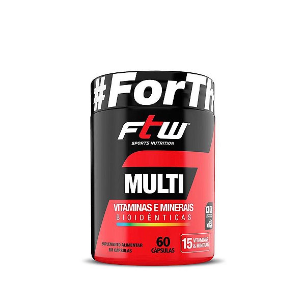 Multivitamínico E Minerais FTW 60 Cápsulas