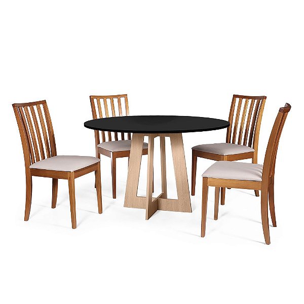 Conjunto Mesa Plástica Ripada e Cadeira Ripada Dobráveis - Branca