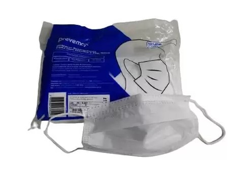 MASCARA DESCARTAVEL PREVEMAX TRIPLA PCT 50UN