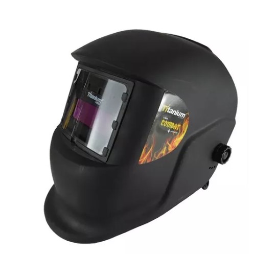 MASCARA SOLDA ESCUR AUT VISOR FIXO TITANIUM