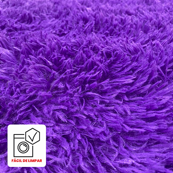 Tapete Felpudo Violeta Antiderrapante para Sala e Quarto