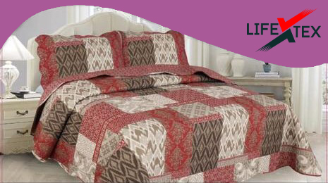 Kit Colcha Cobre Leito King Ultrasonic Design 3 Peças Roma