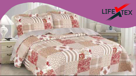 Kit Colcha Cobre Leito King Ultrasonic Design 3 Peças Bélgica