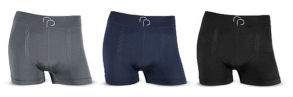 Kit 3 Cuecas Boxer RAFA PARIZE Microfibra Adulto e Juvenil