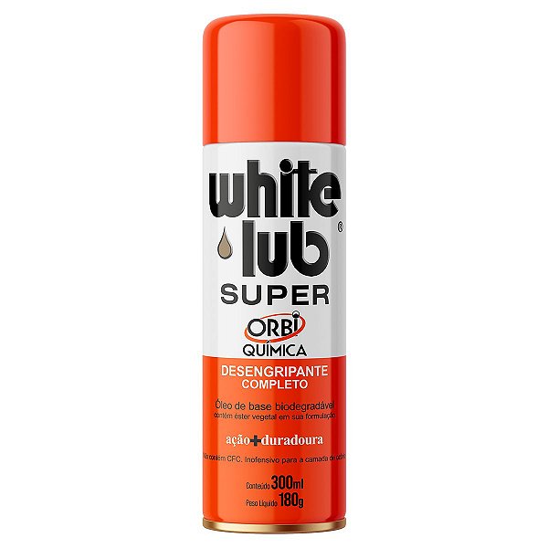 White Lub Aerossol 300ml 180g - Orbi