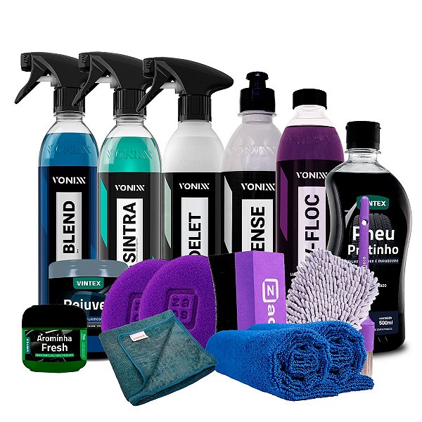 Kit Lavagem Completa Blend, Intense, Sintra, V-Floc, Delet