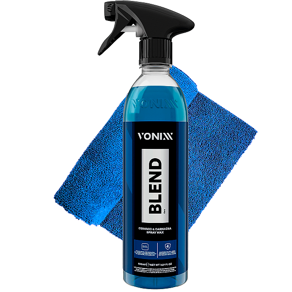 Blend Spray Wax 500ml e Toalha de Microfibra 40x40 350GSM - Vonixx
